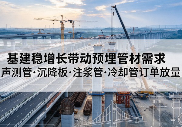 兴和基建稳增长带动预埋监测管材需求，声测管、沉降板、注浆管订单持续放量