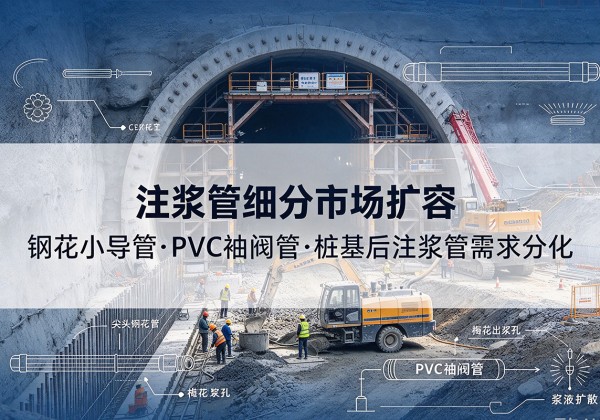 兴和注浆管细分市场扩容，隧道钢花小导管、PVC 袖阀管、桩基后注浆管需求分化